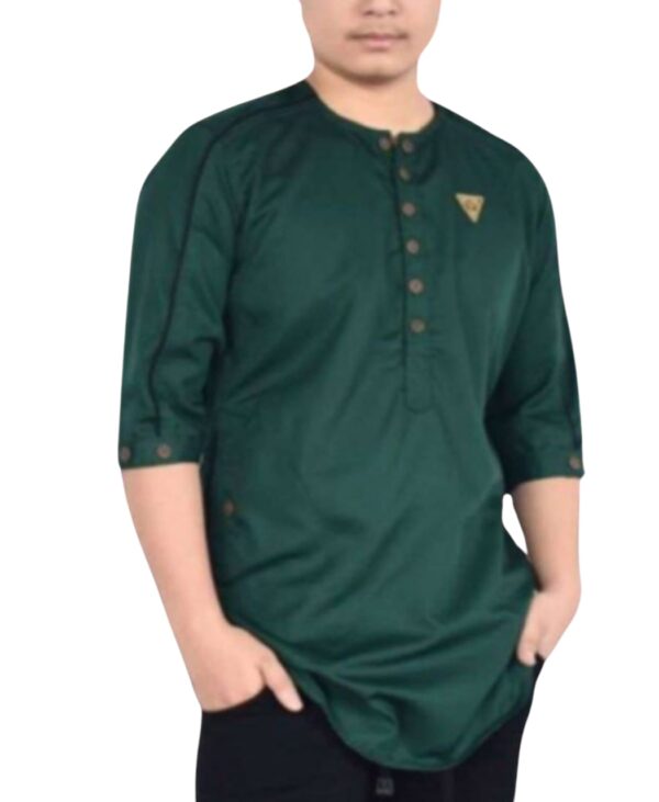 Colour Green Fabric 100%cotton slub