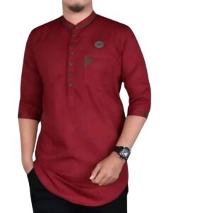 colour maroon Fabric 100% cotton slub